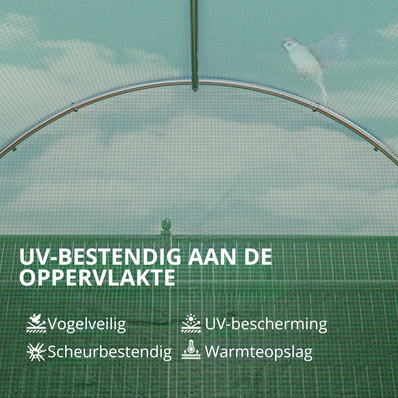 Nancy's Pizzoli Polytunnel - Kweekkas - Plantenkas - Tuinkas- Groen - 300 x 200 x 200 cm