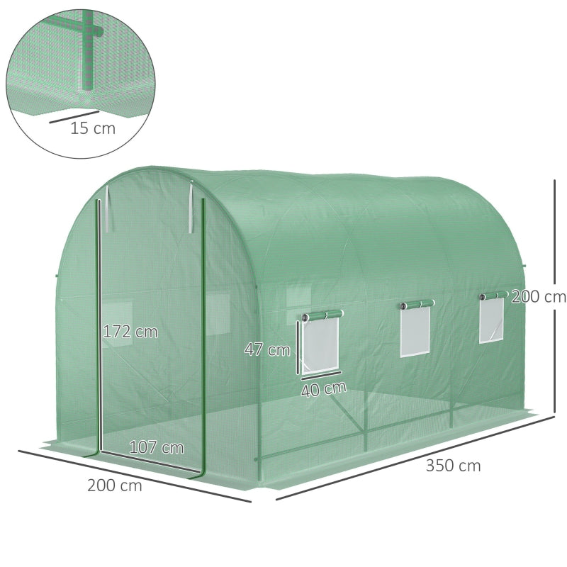 Nancy's Alegranza Garden Greenhouse - Plant Greenhouse - Growing Greenhouse - 350 x 200 x 200 cm