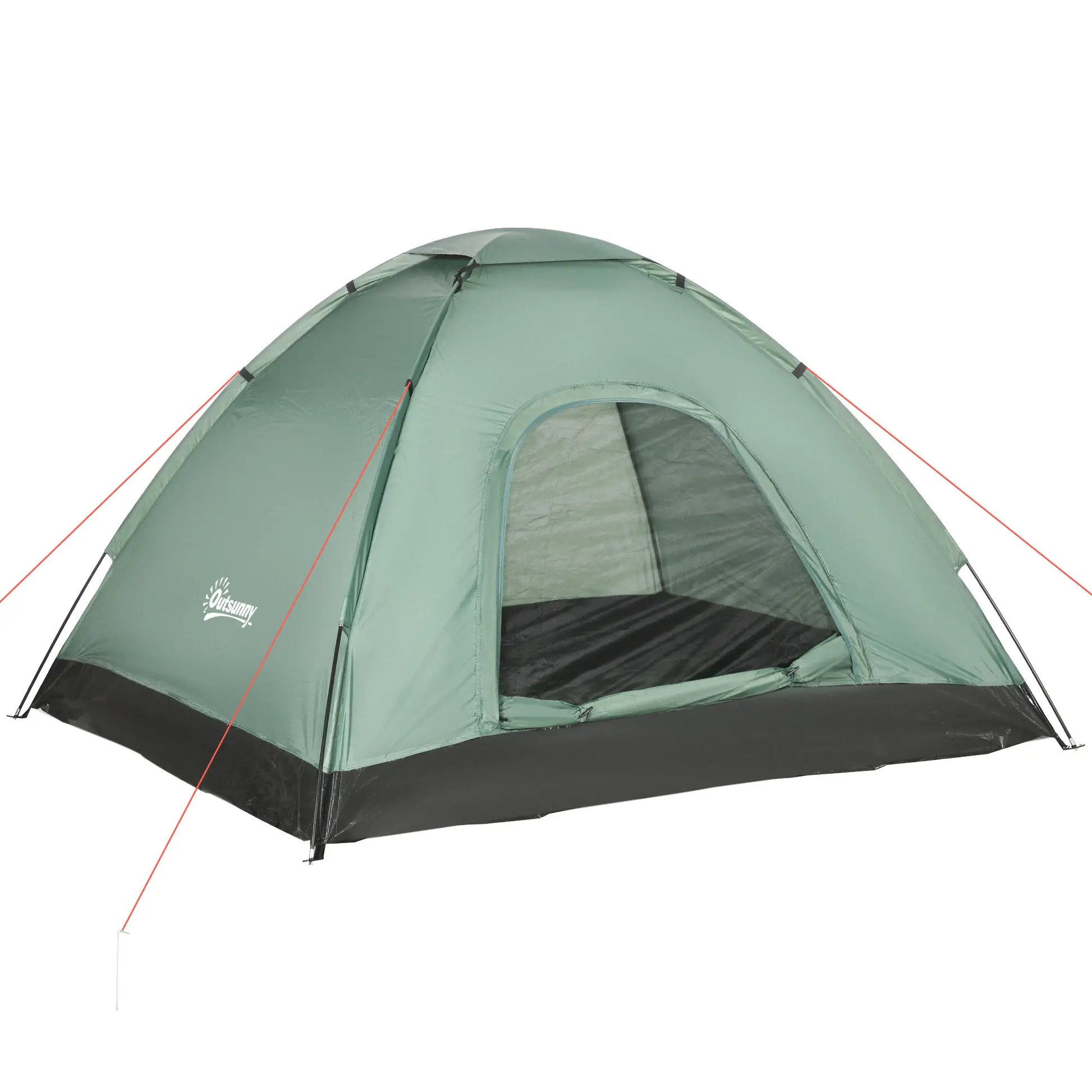 Nancy's Gattico Kampeertent - Campingtent - 2-Persoons - Groen - ± 205 x 185 x 120 cm