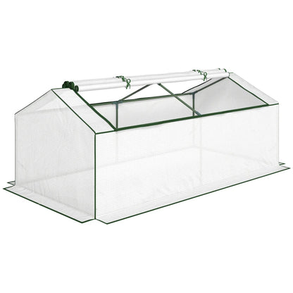 Nancy's Platania Kweekkas - Tuinkas - Plantenkas - Foliekas - Wit - 180 x 90 x 70 cm