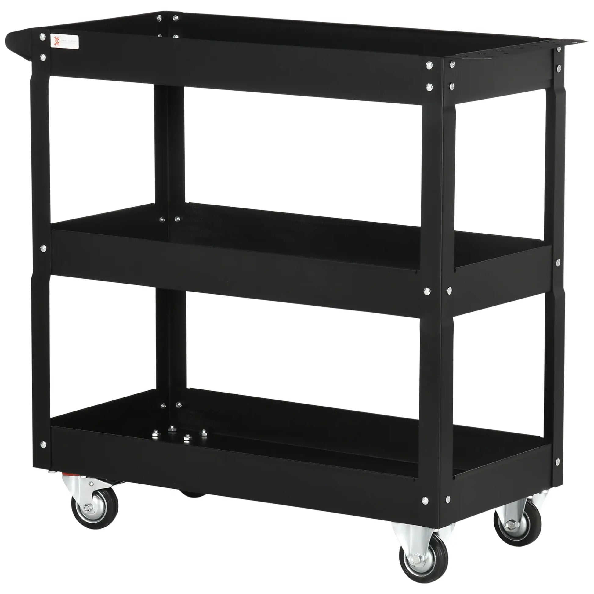 Nancy's Conselice Gereedschapswagen - Gereedschapskast - Zwart - Staal - ± 85 x 35 x 75 cm