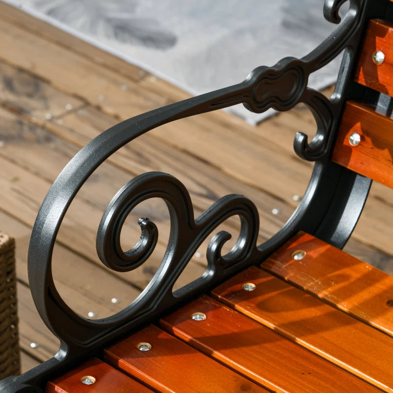 Nancy's Resuttano Tuinbank - Parkbankje - Balkonbank - Teak - ± 120 x 65 x 80 cm