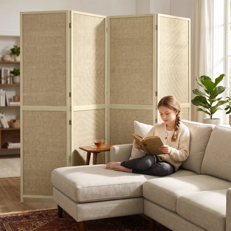 Nancy's Varena Kamerscherm - Privacyscherm - Ruimteverdeler - Boho Stijl - Bamboe