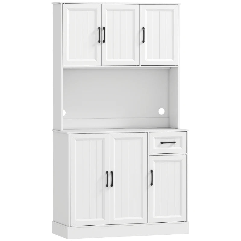 Nancy's Piode Keukenkast - Opbergkast - Voorraadkast - Wit - ± 100 x 40 x 180 cm