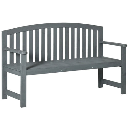 Nancy's Revo Tuinbank - Parkbank - Balkonbank - Houten Bankje - Grijs - Dennenhout - ± 145 x 50 x 85 cm