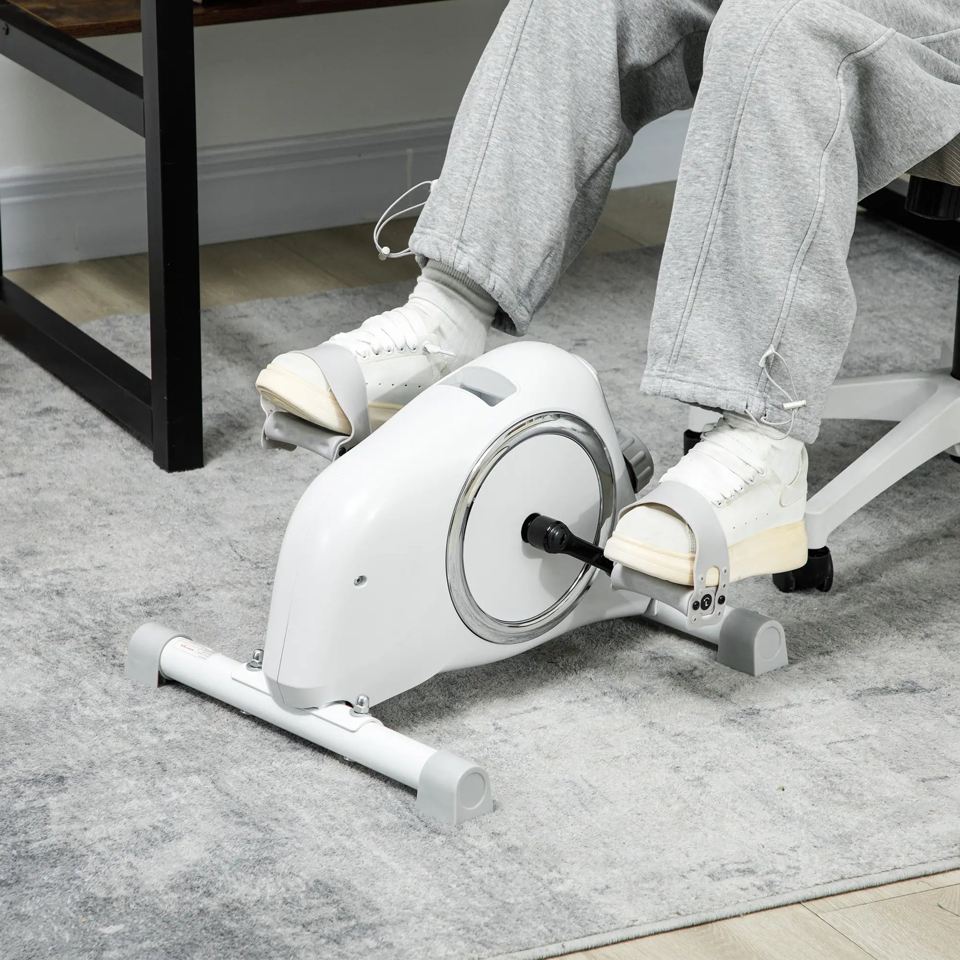 Nancy's Caoria Hometrainer - Fietstrainer - Mini Hometrainer - 8 Niveaus - Wit