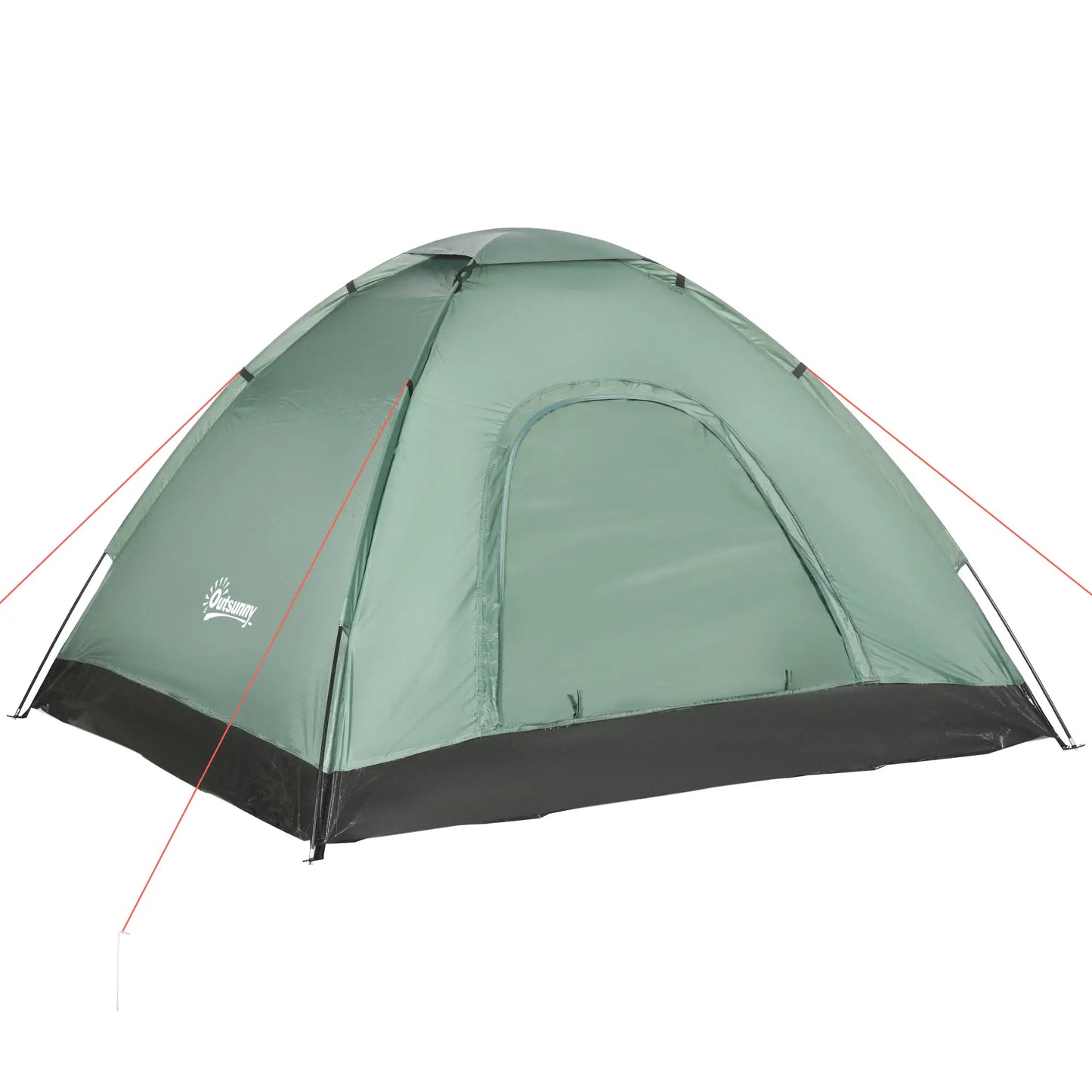 Nancy's Gattico Kampeertent - Campingtent - 2-Persoons - Groen - ± 205 x 185 x 120 cm