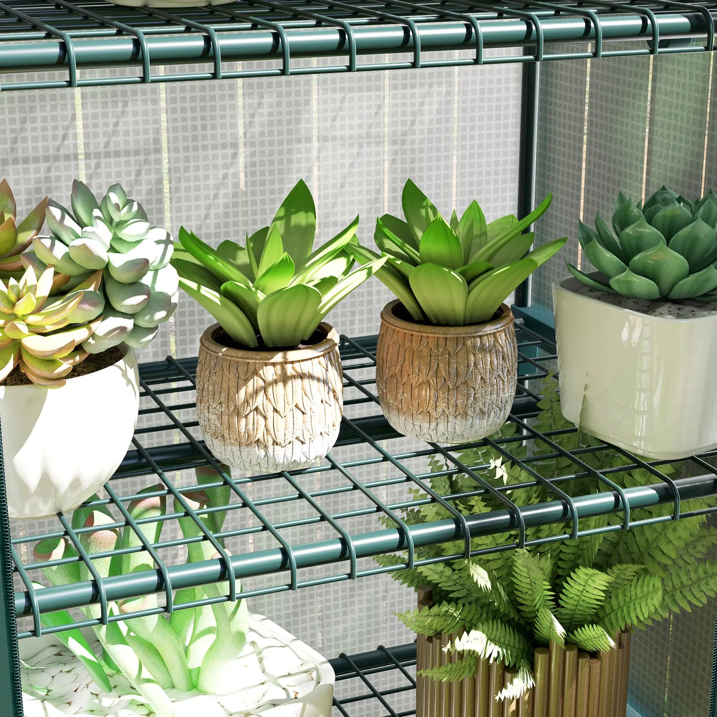 Nancy's Alfarelos Kweekkas - Plantenkas - Tuinkas - Minikas - Plantenhuis - Wit - ± 70 x 50 x 165 cm
