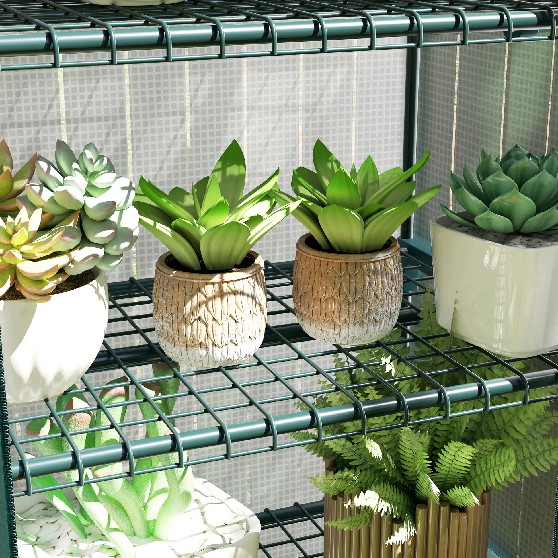 Nancy's Alfarelos Kweekkas - Plantenkas - Tuinkas - Minikas - Plantenhuis - Wit - ± 70 x 50 x 165 cm