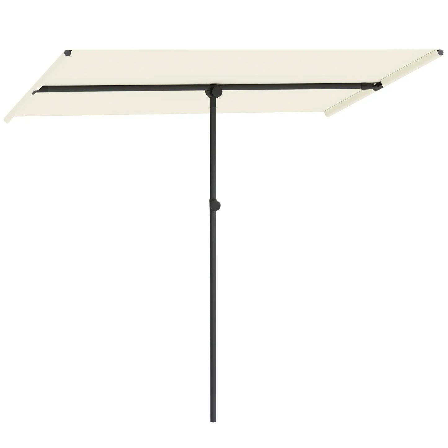 Nancy's Crema Parasol - Tuinparasol - Verstelbaar - Beige - 150 x 205 x 120-215 cm