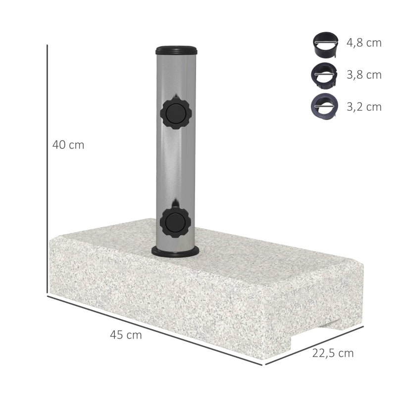 Nancy's Parsley Parasolvoet - Parasol standaard - Grijs - Geschikt voor parasolstok Ø32mm , Ø38mm en Ø48 mm