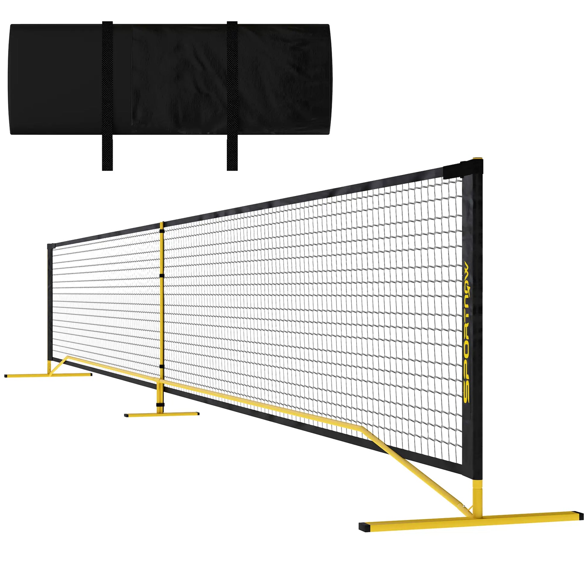 Nancy's Egna Badmintonnet - Badminton Frame - Geel / Zwart - ± 670 x 60 x 90 cm