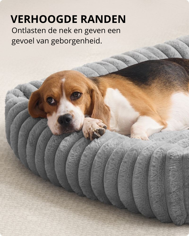 Nancy's Pianezza Hondenmand - Hondenkussen - Hondenbed - Grijs - ± 90 x 70 x 20 cm