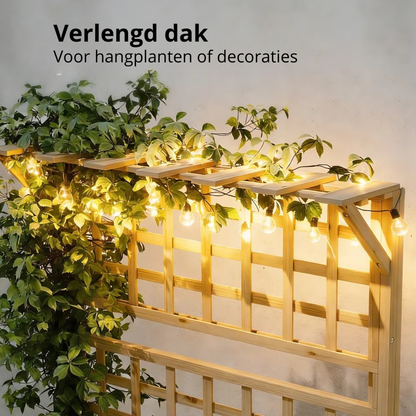 Nancy's Pornassio Plantenbak - Bloembak - Klimplantenbak - Verhoogde Plantenbak - Dennenhout - ± 75 x 45 x 175 cm