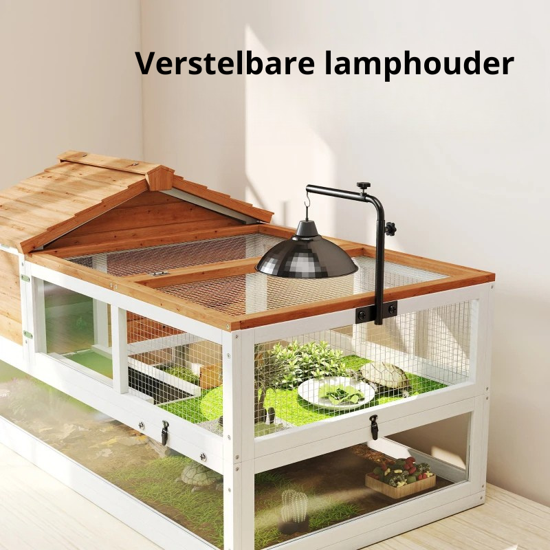 Nancy's Perano Dierenverblijf - Dierenren - Caviakooi - Schilpadhuis - Dennenhout - ± 115 x 70 x 70 cm
