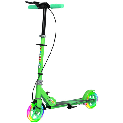 Nancy's Corino Step - Kinderstep - Verlichte Wielen - Verstelbaar - Groen