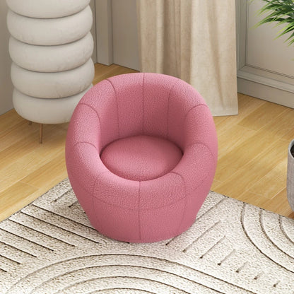 Nancy's Ted Kinderstoel - Kinderfauteuil - Draaibaar - Roze - Schapenwol