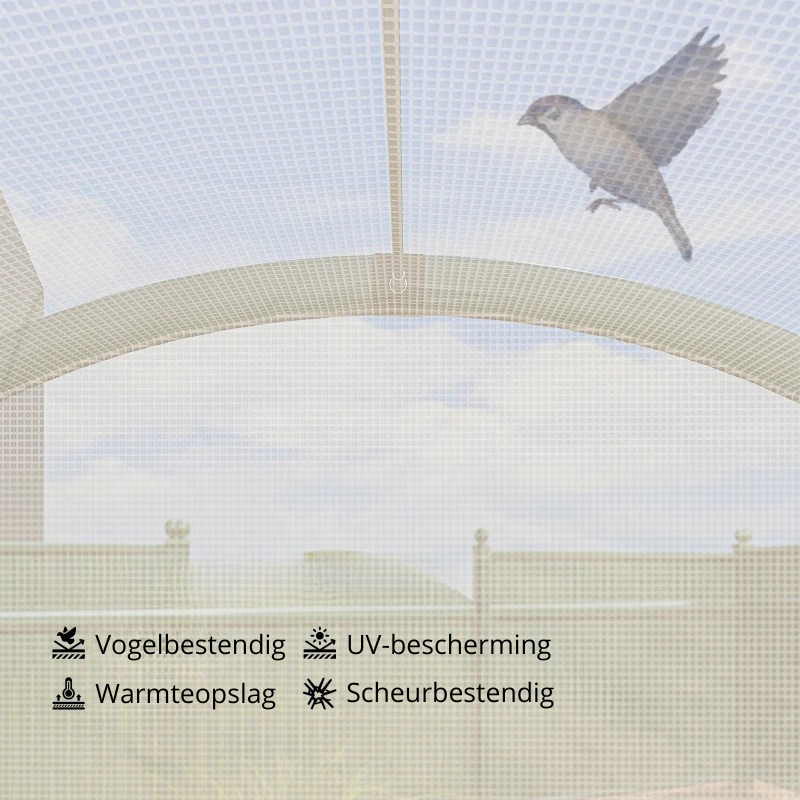 Nancy's Porcia Tuinkas - Plantenkas - Kweekkas - Draagbare Kas - Tunnelkas - ± 200 x 80 x 165 cm