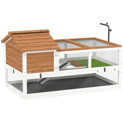 Nancy's Perano Dierenverblijf - Dierenren - Caviakooi - Schilpadhuis - Dennenhout - ± 115 x 70 x 70 cm