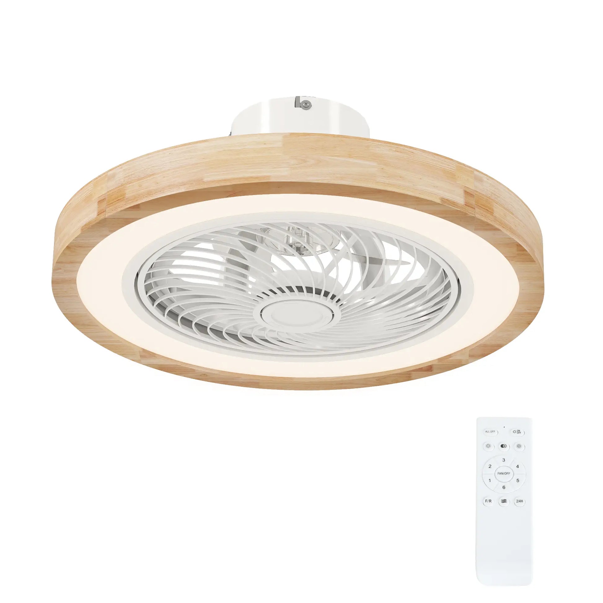 Nancy's Grado Plafondventilator - Aanpasbare Verlichting - Timer - Eikenhout