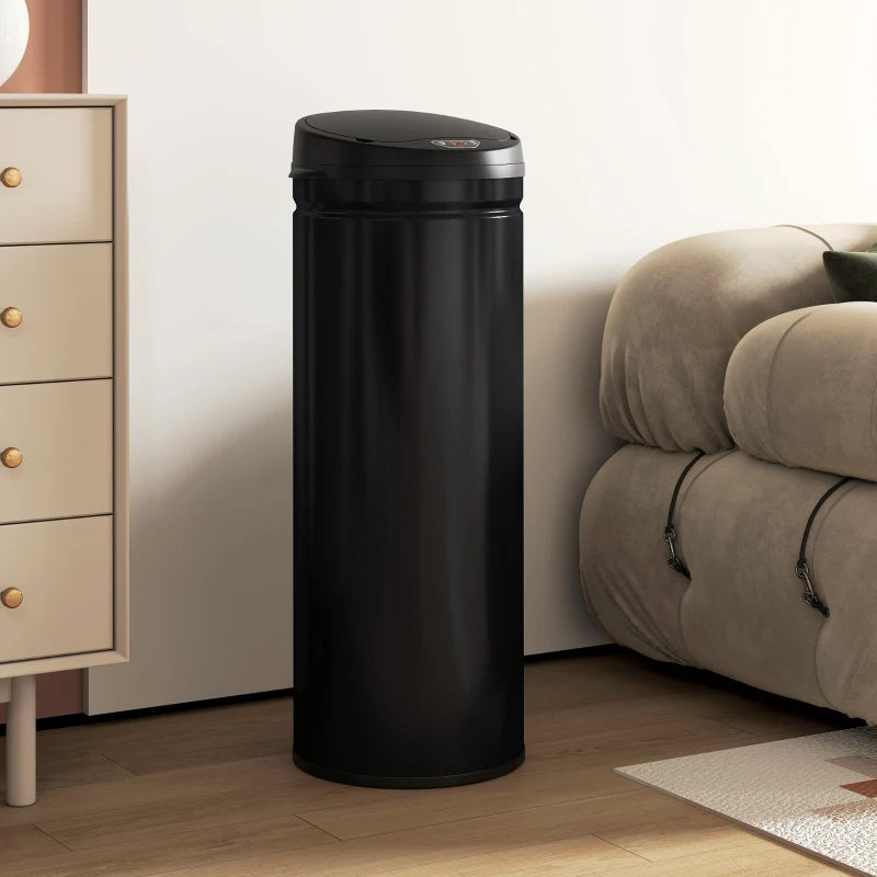 Nancy's Moiano Sensor Afvalbak - Automatische prullenbak - Sensor Prullenbak - Zwart - RVS - 50 Liter