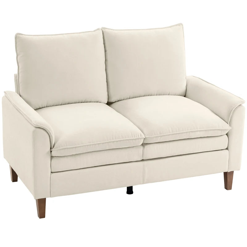 Nancy's Roppolo 2-Zitsbank - Zitbank - Loveseat - Crèmewit - Chenille - ± 145 x 85 x 95 cm