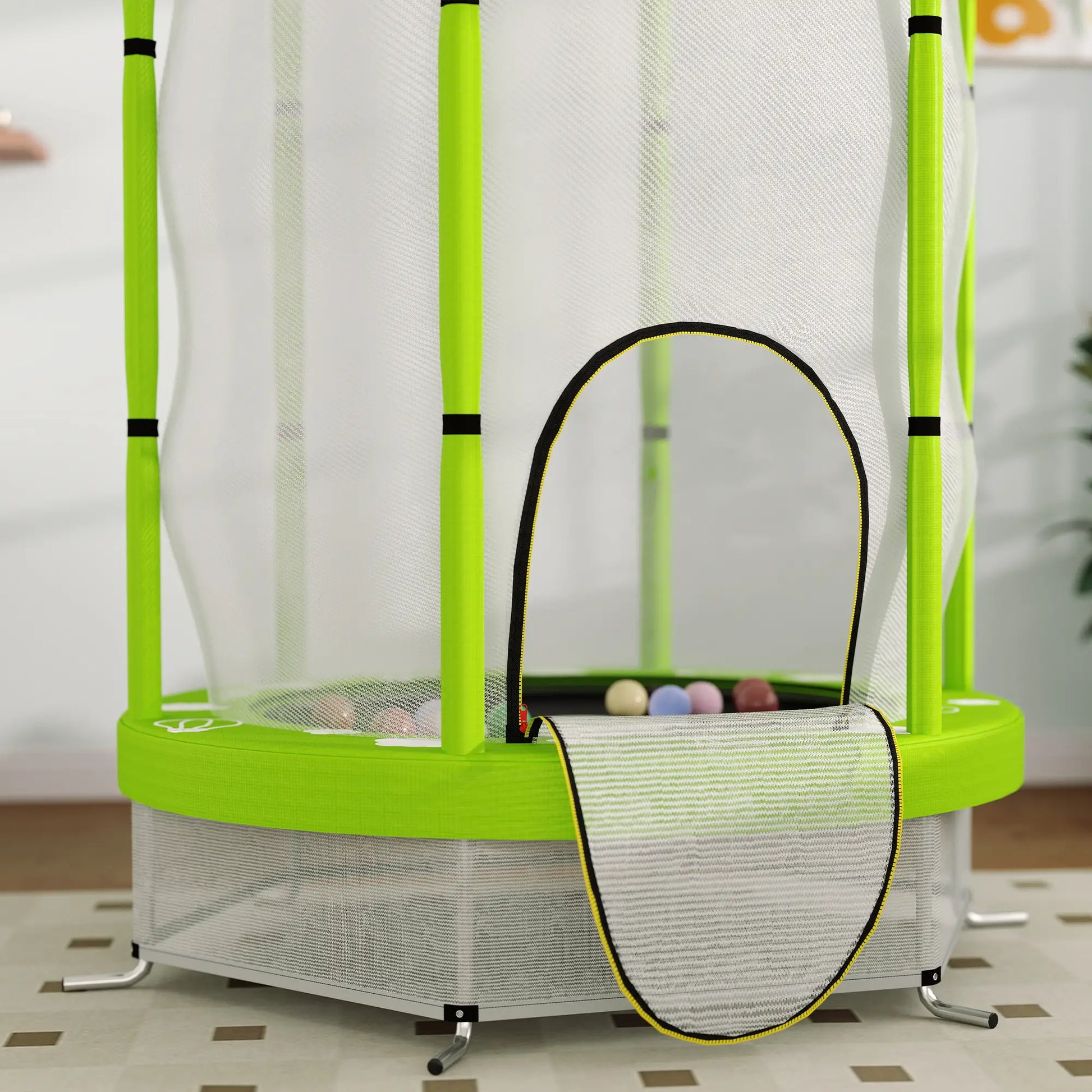 Nancy's Cannara Kinder Trampoline met Veiligheidsnet - Groen - Ø 140 cm