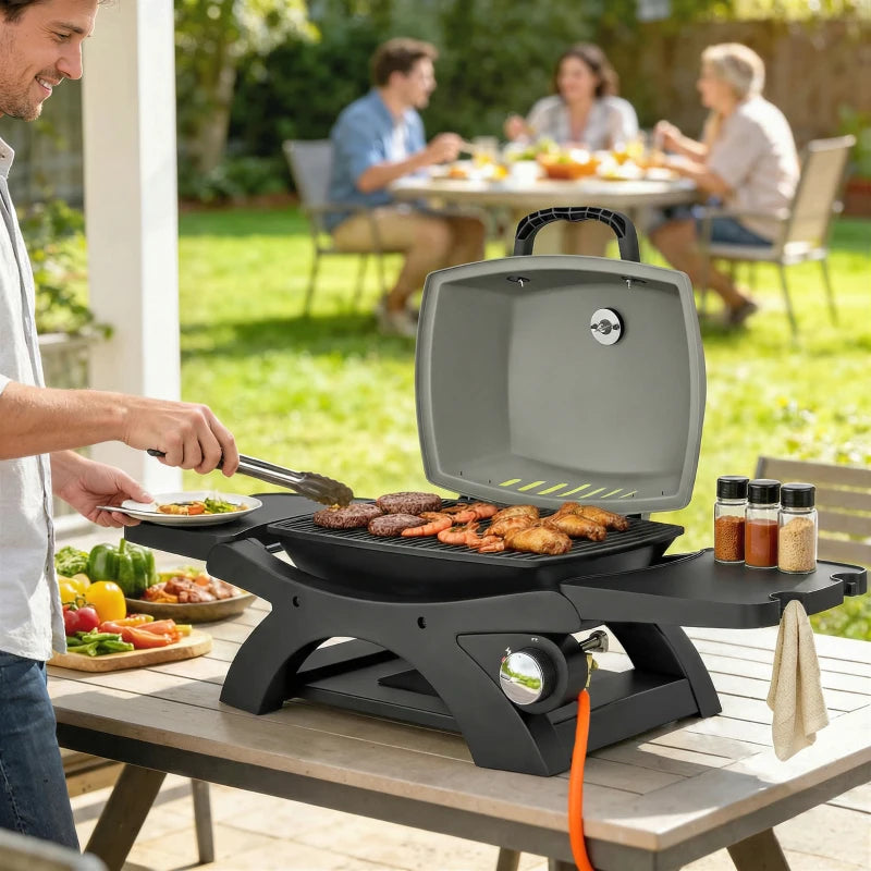 Nancy's Scoglitti Tafelbarbecue - Tafelgrill - BBQ - Balkonbarbecue - Zwart / Grijs