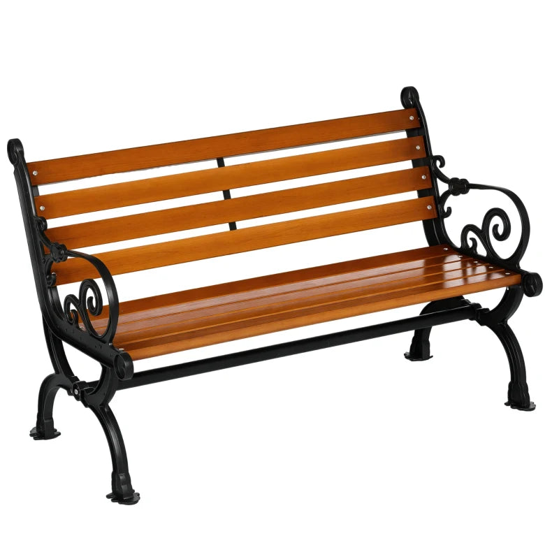 Nancy's Resuttano Tuinbank - Parkbankje - Balkonbank - Teak - ± 120 x 65 x 80 cm