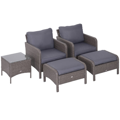 Nancy's Dursley Lounge Chairs - Lounge Set - 5-piece - Gray