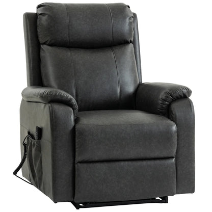 Nancy's Roncone Sta op Stoel - Opsta Stoel - Seniorenstoel - Elektrische Fauteuil - Zwart - Kunstleer