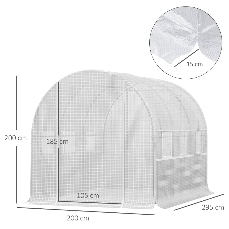 Nancy's Armilla Tuinkas - Plantenkas - Kweekkas - ± 300 x 200 x 200 cm
