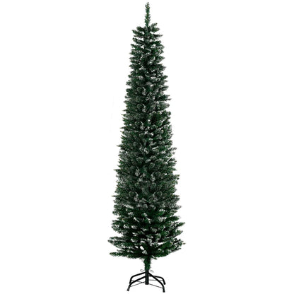 Nancy's Marios Kerstboom - Kunstkerstboom - Kunstboom - Groen met witte takken - Ø 53 x 190 cm