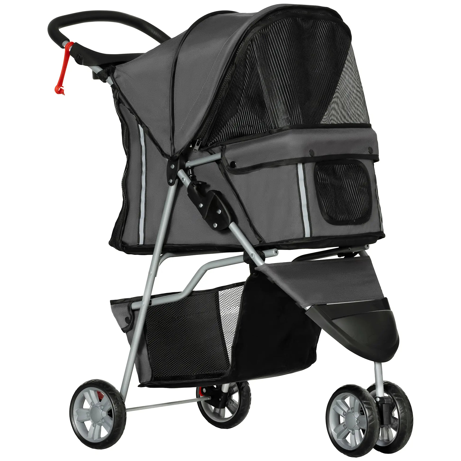 Nancy's Ingurtosu Reiswagen voor Huisdieren - Hondenbuggy - Hondenwagen - Grijs