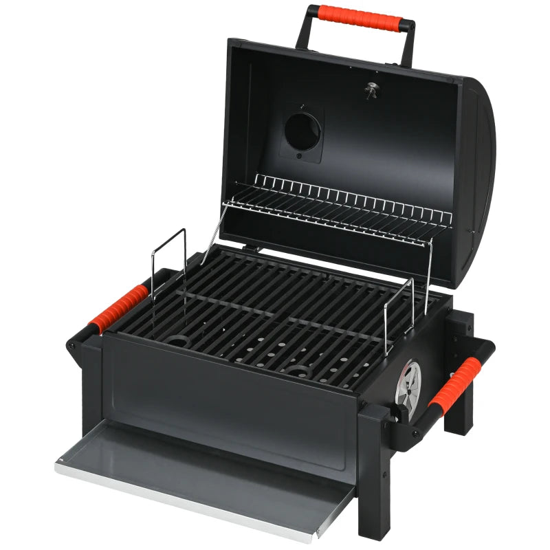 Nancy's Perinho Barbecue - BBQ - Grill - Houtskoolbarbecue - Zwart / Rood