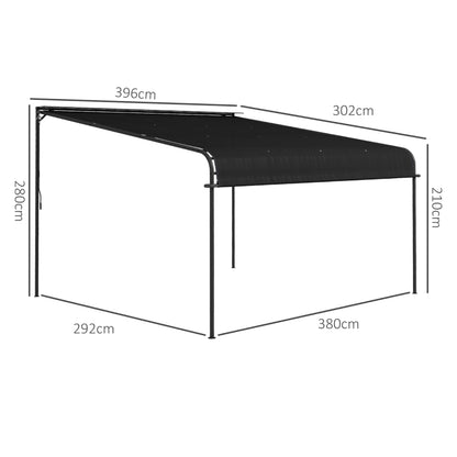 Nancy's Shulara Terrasoverkapping - Luifel - Overkapping - Grijs - ± 400 x 300 cm