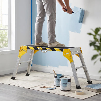 Nancy's Tirrenia Werkplatform - Werkbank - Opvouwbare werktafel - Antislip - Zwart - ± 110 x 32 x 50 cm