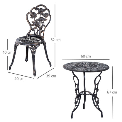 Nancy's Becka Bistro set - Garden set - Balcony set - Bronze