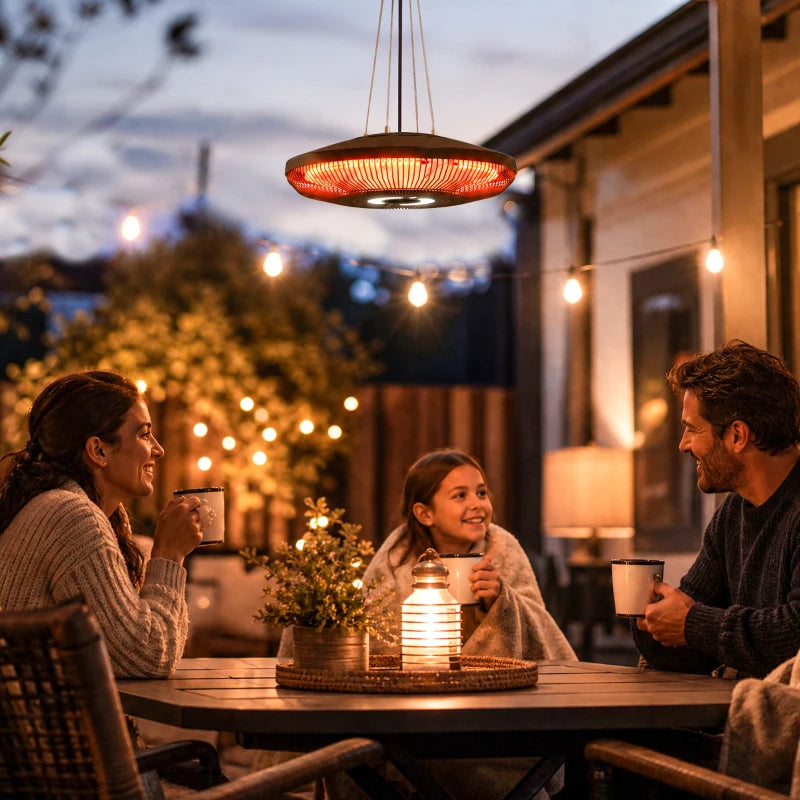 Nancy's Tredozio Terrasverwarming - Terras verwarmer - Infraroodverwarming - Verlichting - Zwart