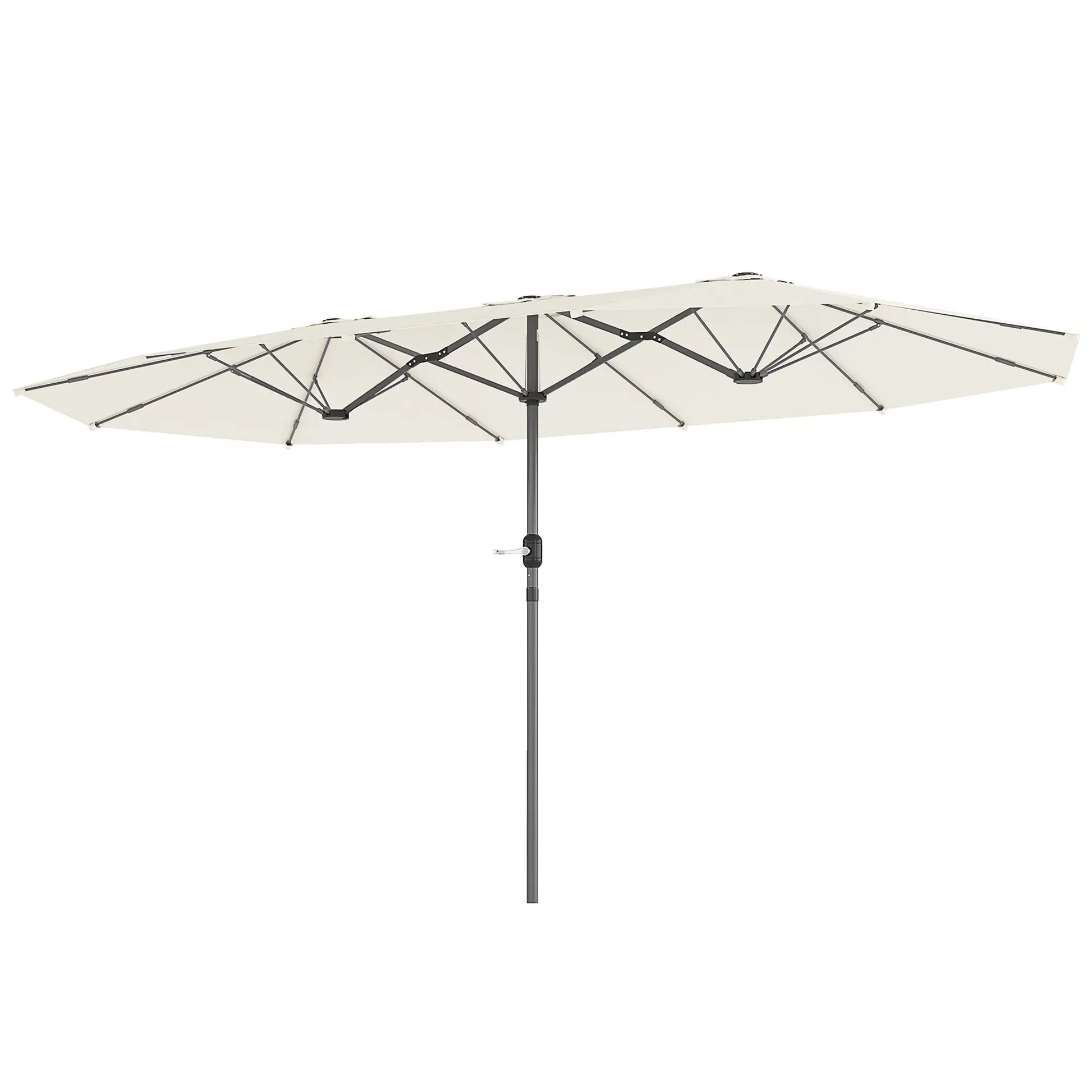 Nancy's Ciconicco Parasol - Tuinparasol - UV-bescherming - Beige - ± 435 x 260 cm