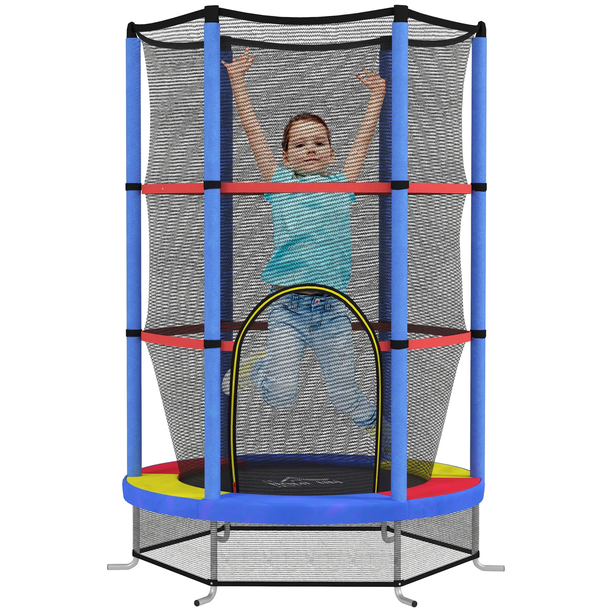 Nancy's Canino Trampoline met Veiligheidsnet - Meerkleurig - Ø 140 cm