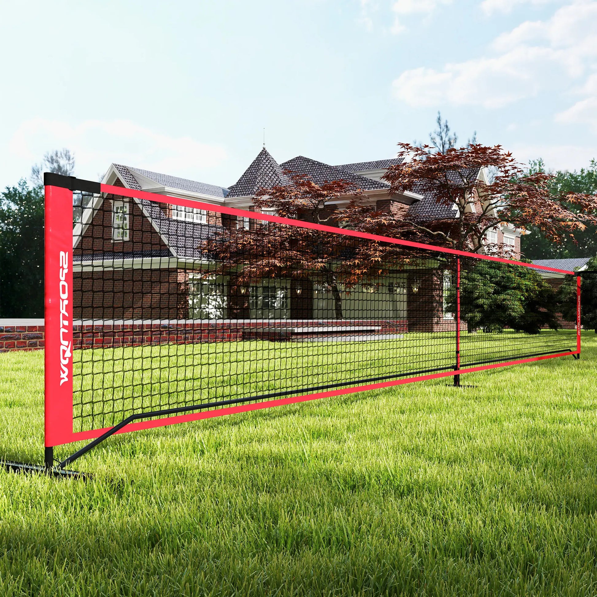 Nancy's Edolo Badminton Set - Speelset - Draagbaar - Rood / Zwart / Geel - ± 675 x 70 x 90 cm
