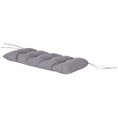 Nancy's Coseano Tuinkussen - Bankkussen - Zitbankkussen - Grijs - ± 105 x 45 x 12,5D cm