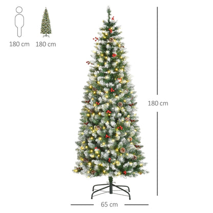 Nancy's Margate Kunstkerstboom met versiering en LED verlichting Ø65 x 180 cm