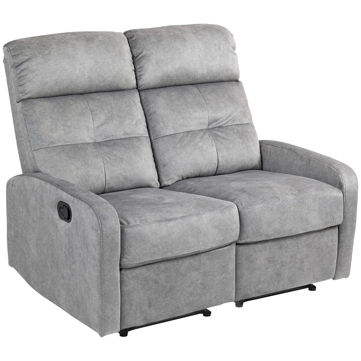 Nancy's Crevalcore Dubbele Relaxfauteuil - Loungestoel - Relaxstoel - Individueel Verstelbare Rugleuning -Grijs