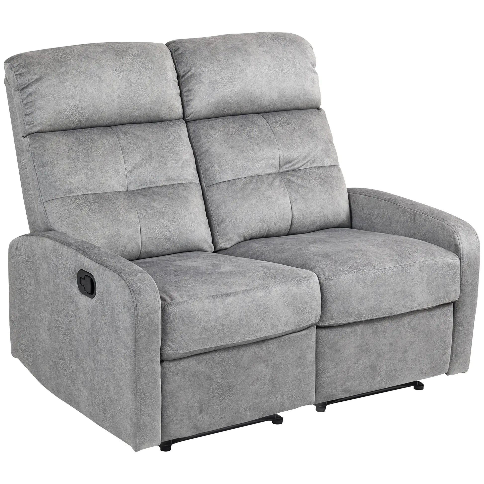 Nancy's Crevalcore Dubbele Relaxfauteuil - Loungestoel - Relaxstoel - Individueel Verstelbare Rugleuning -Grijs