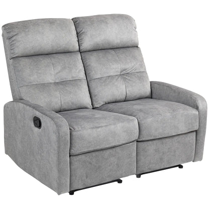 Nancy's Crevalcore Dubbele Relaxfauteuil - Loungestoel - Relaxstoel - Individueel Verstelbare Rugleuning -Grijs