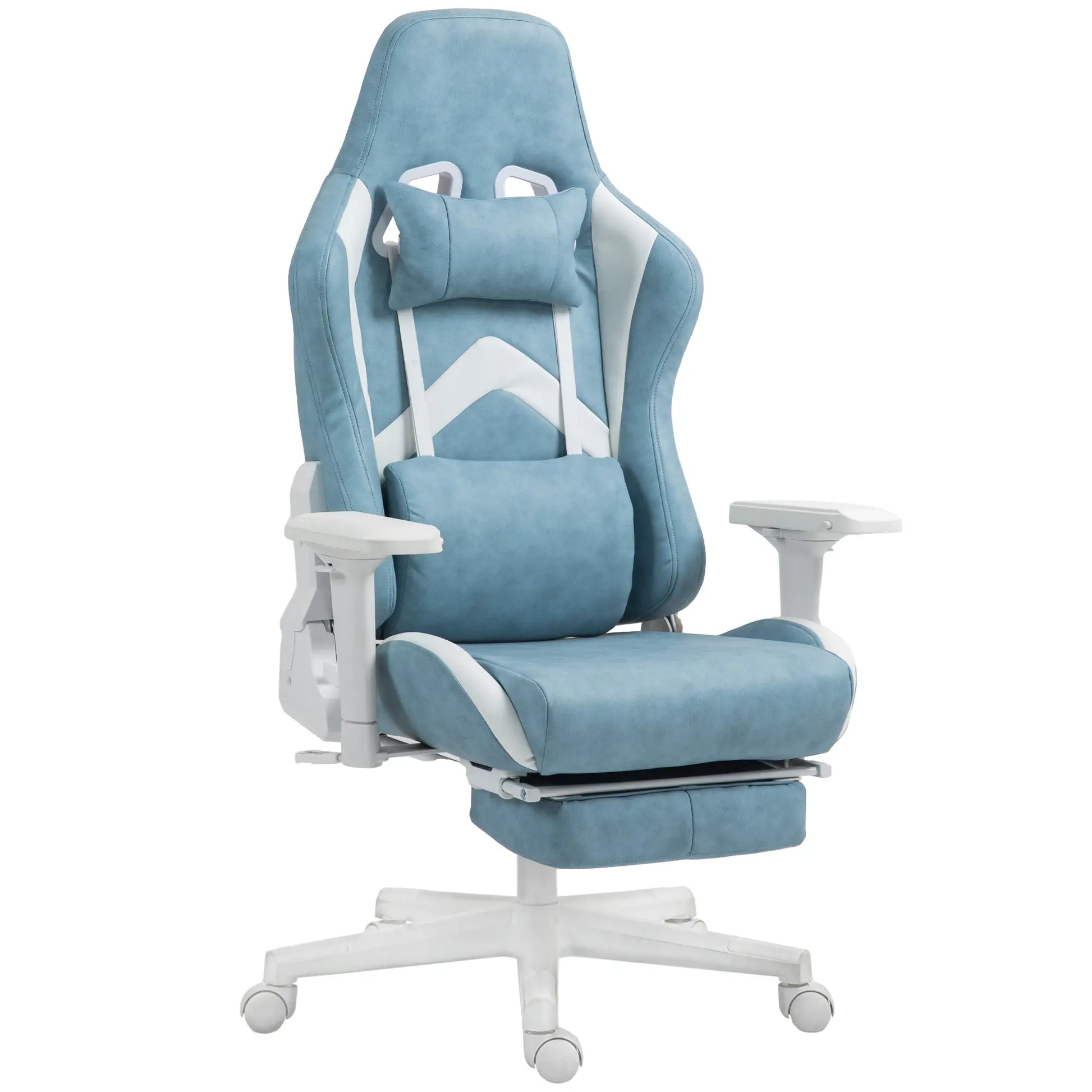 Nancy's Mosteiros Gamestoel - Gaming Stoel - Bureaustoel - Verstelbaar - Blauw - Kunstleer