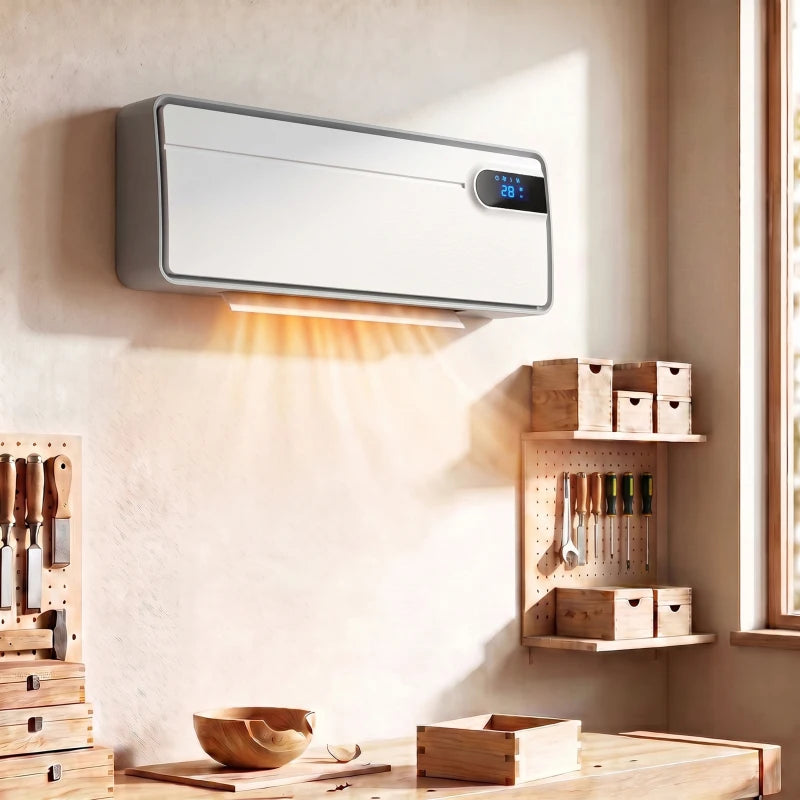 Nancy's Valledolmo Kachel - Elektrische Wandverwarming - Keramisch verwarmingssysteem - Elektrische Verwarming - Wit