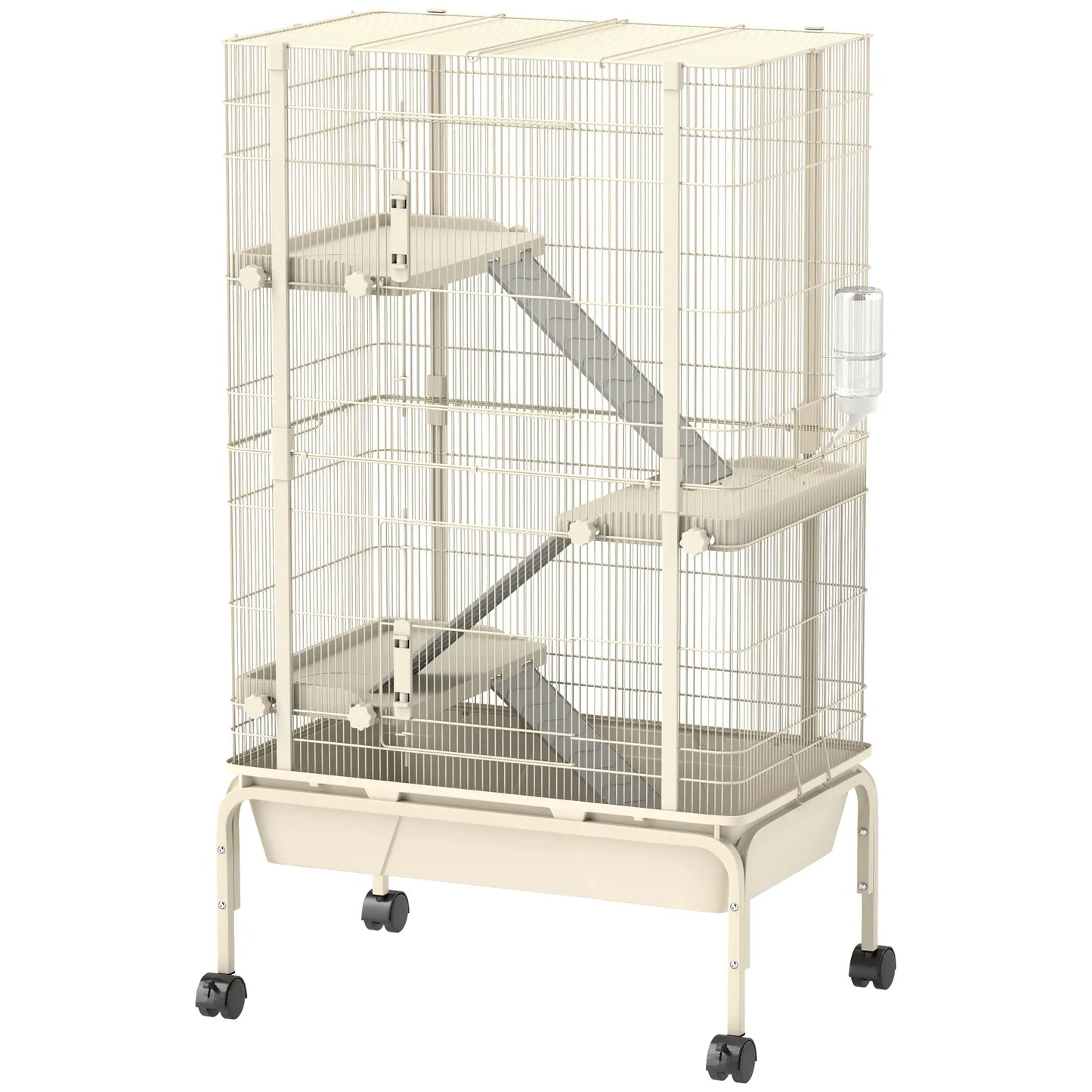 Nancy's Foza Knaagdierkooi - Hamsterkooi - Beige - ± 70 x 45 x 120 cm